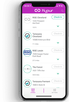 Hypur App at Rise Dispensaries Ohio